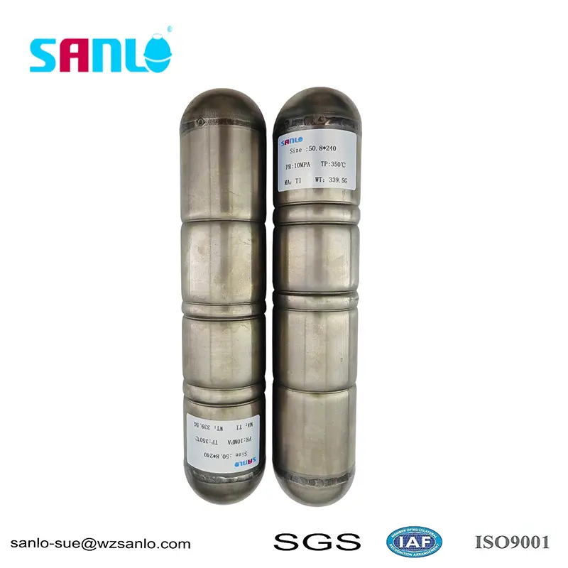 50*240 hogedrukbestendige titanium drijvende bal